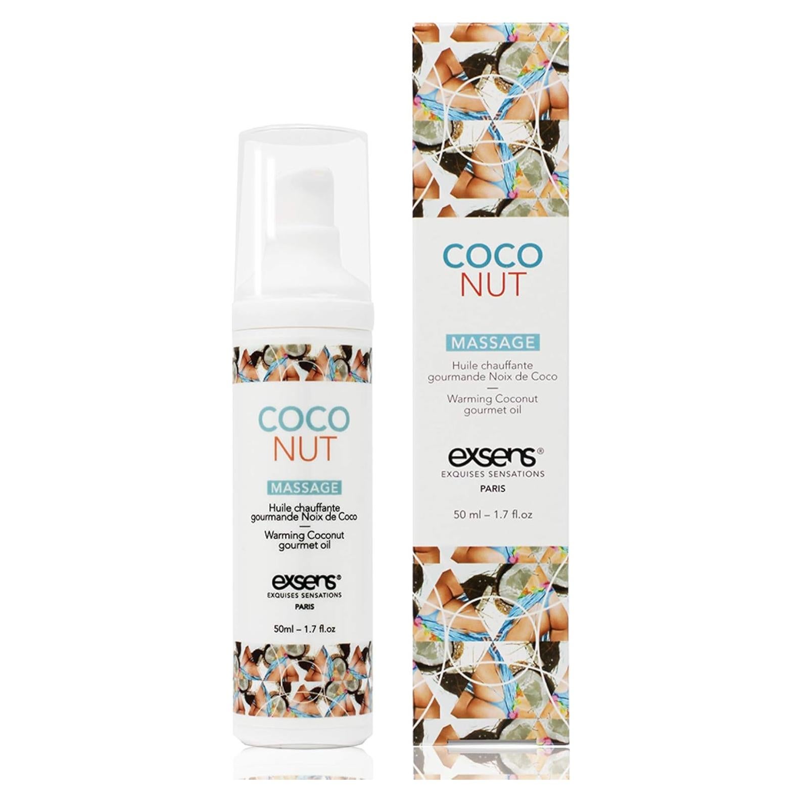 Aceite de Masaje Templado de Coco Exsens 50 ml Comestible