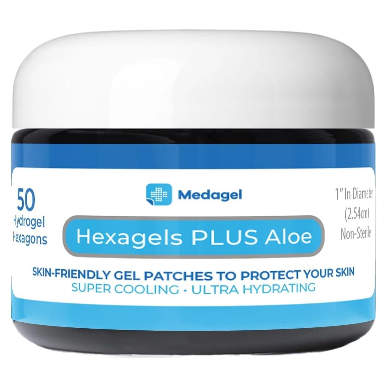 Hexagels Plus Aloe Vera - Parches de hidrogel 200 unidades