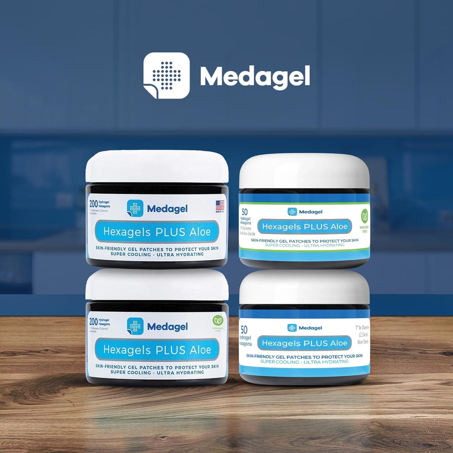 Hexagels Plus Aloe Vera - Parches de hidrogel 200 unidades