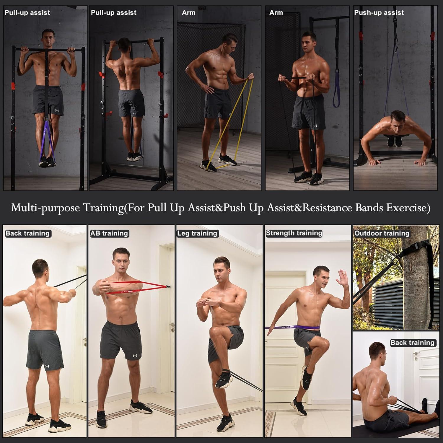 Bandas de Asistencia para Dominadas Ally Peaks - 4 Bandas de Resistencia