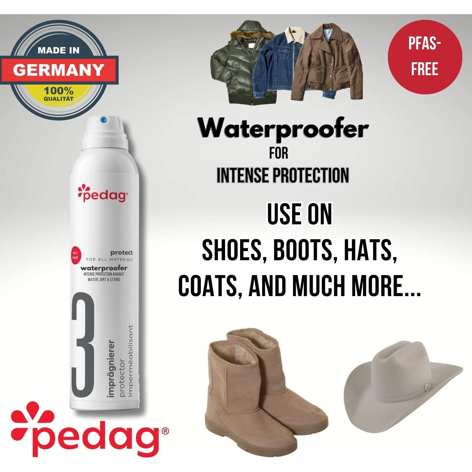 Spray Impermeabilizante Pedag 1L - Protector para Zapatos y Tela