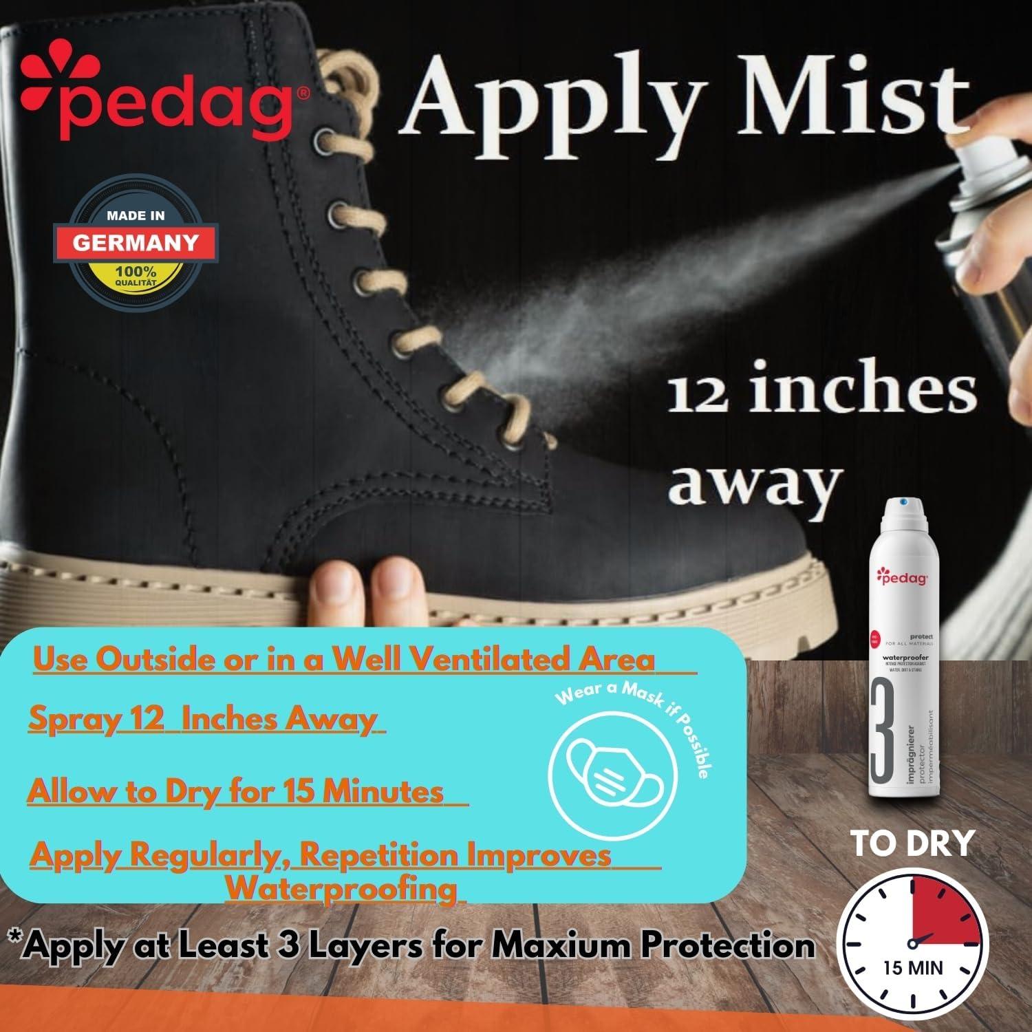 Spray Impermeabilizante Pedag 1L - Protector para Zapatos y Tela