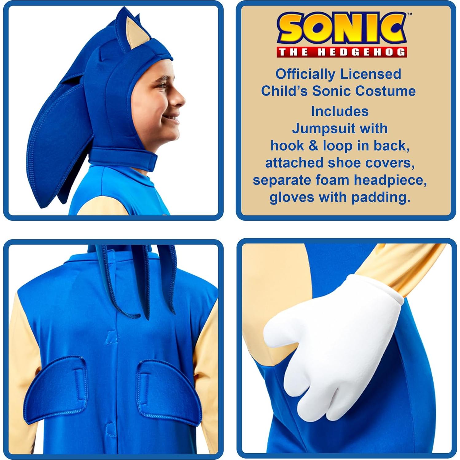 Disfraz Sonic the Hedgehog Rubies Mediano 5-7 años