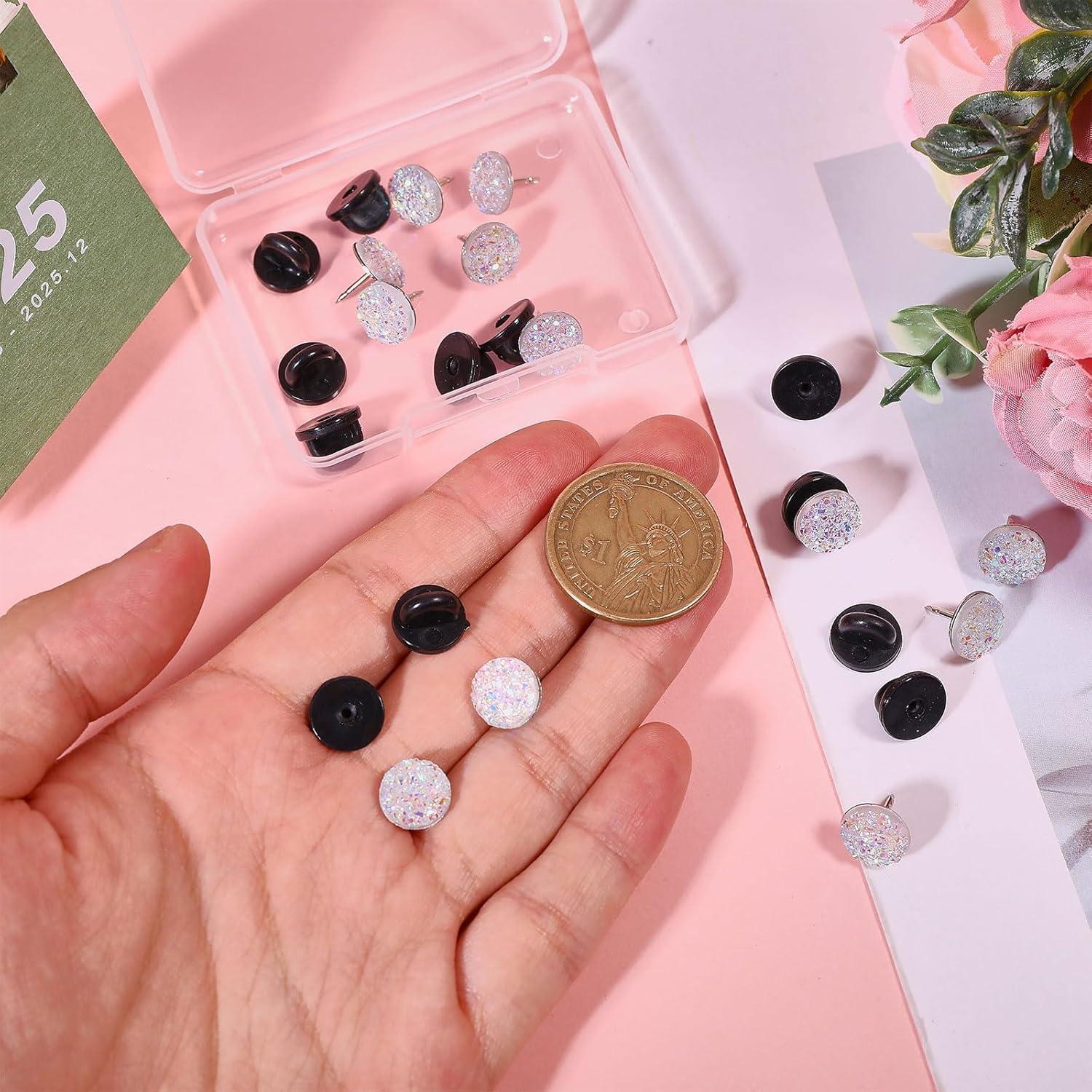 Pines de Número de Espalda CHGCRAFT 12 Pzs con Brillantina