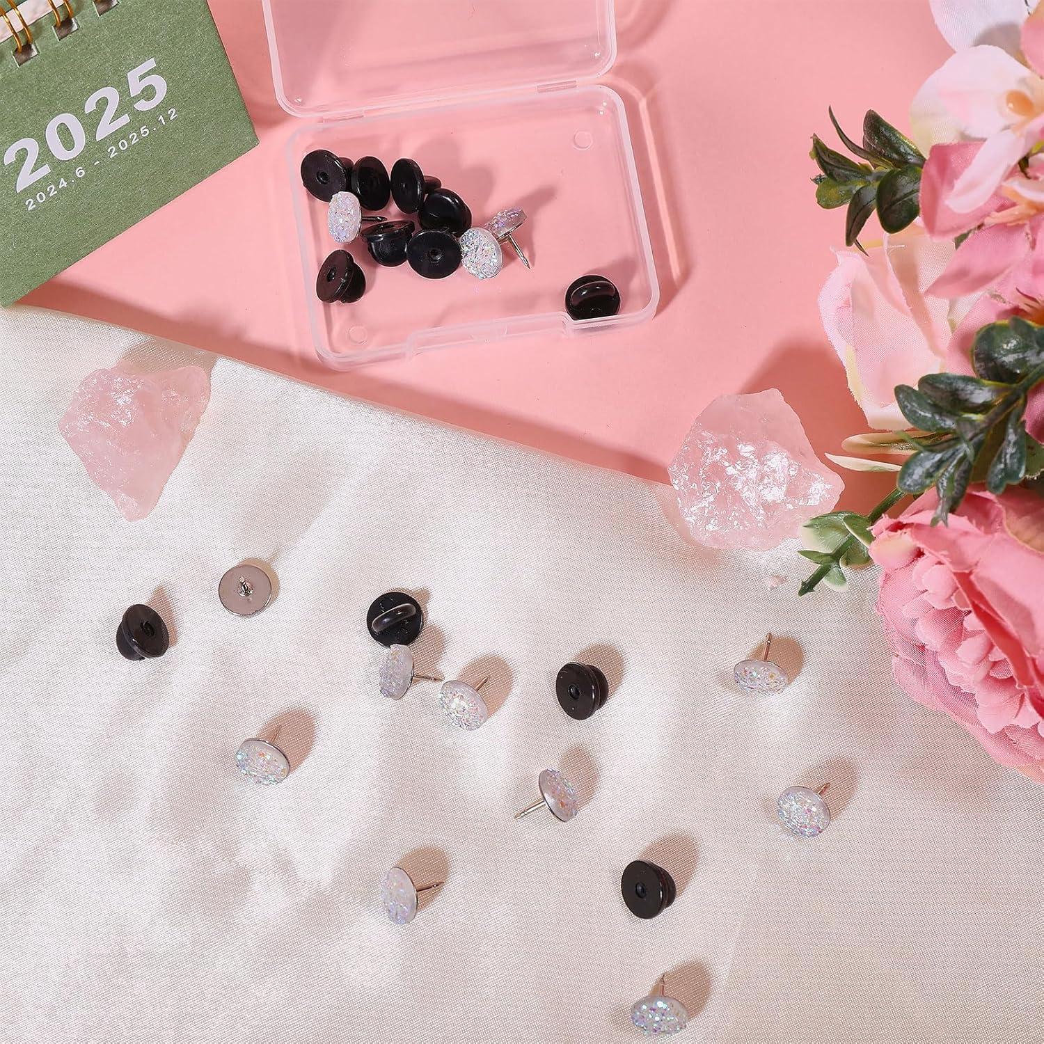 Pines de Número de Espalda CHGCRAFT 12 Pzs con Brillantina