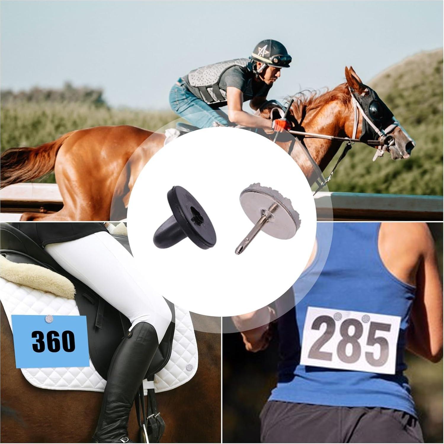 Pines de Número de Espalda CHGCRAFT 12 Pzs con Brillantina