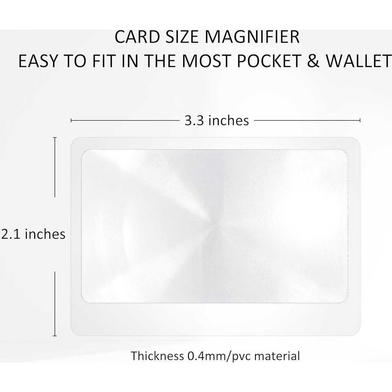 Lupa de Aumento 4X Magdepo Acrílico 6.35 cm Cristal Claro