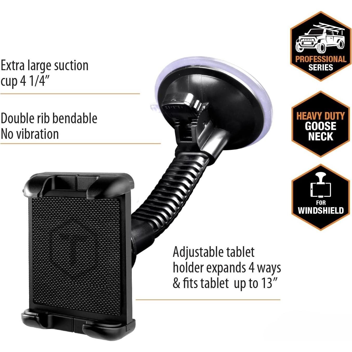 Soporte ToughTested Mammoth para Tablet y GPS 27.8x15.5cm