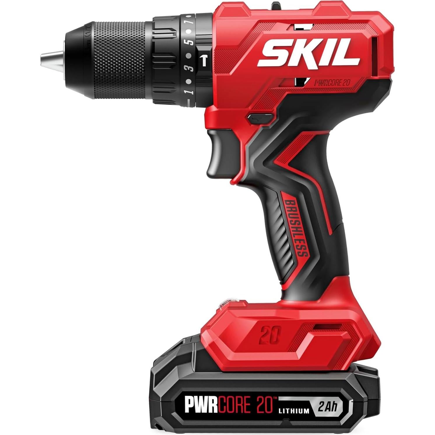 Taladro de Percusión Sin Cable Skil 20V con Batería y 75 Piezas