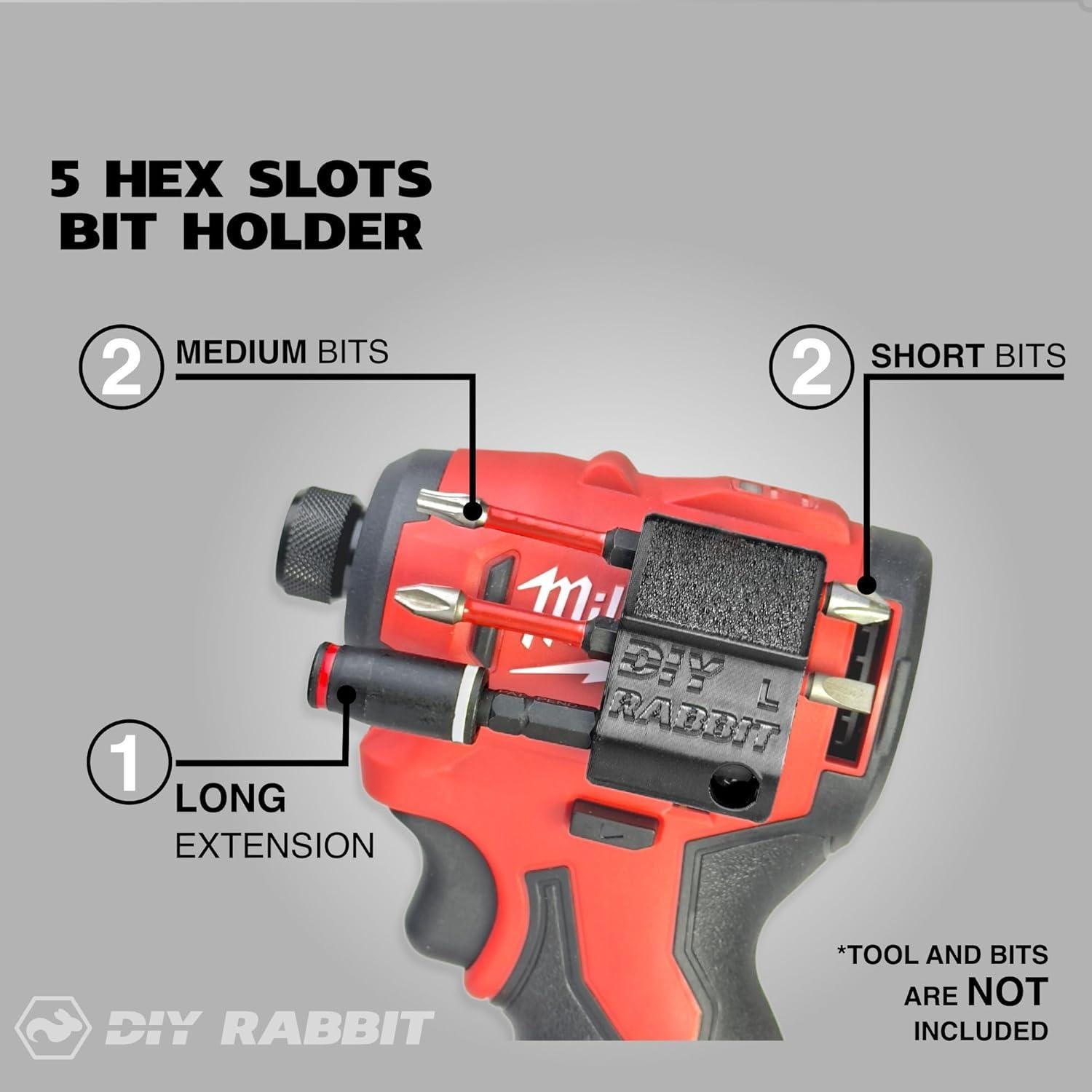 Soporte Magnético para Bits Milwaukee M12 SubCompact - Negro