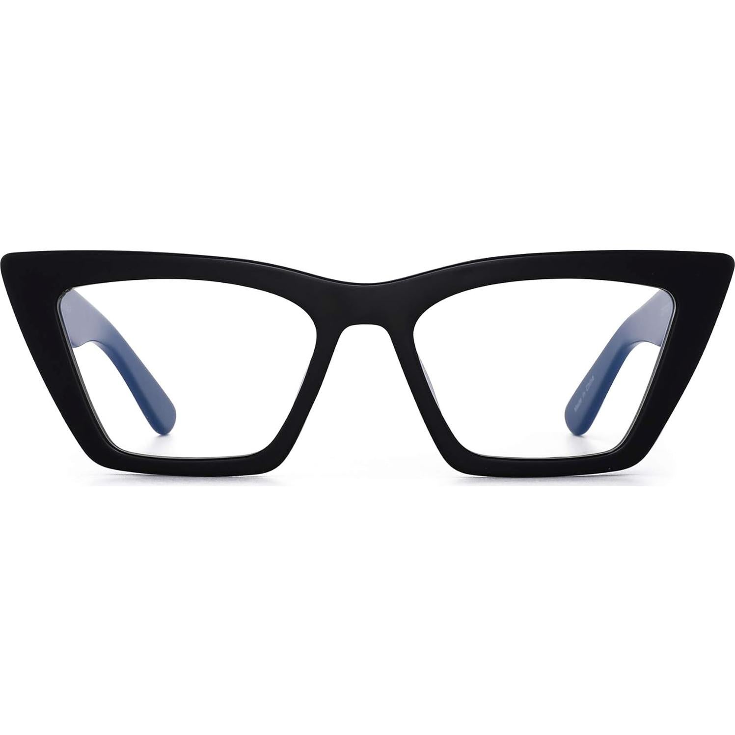 Gafas GLINDAR Cat Eye Anti Luz Azul Marco Acetato Negro