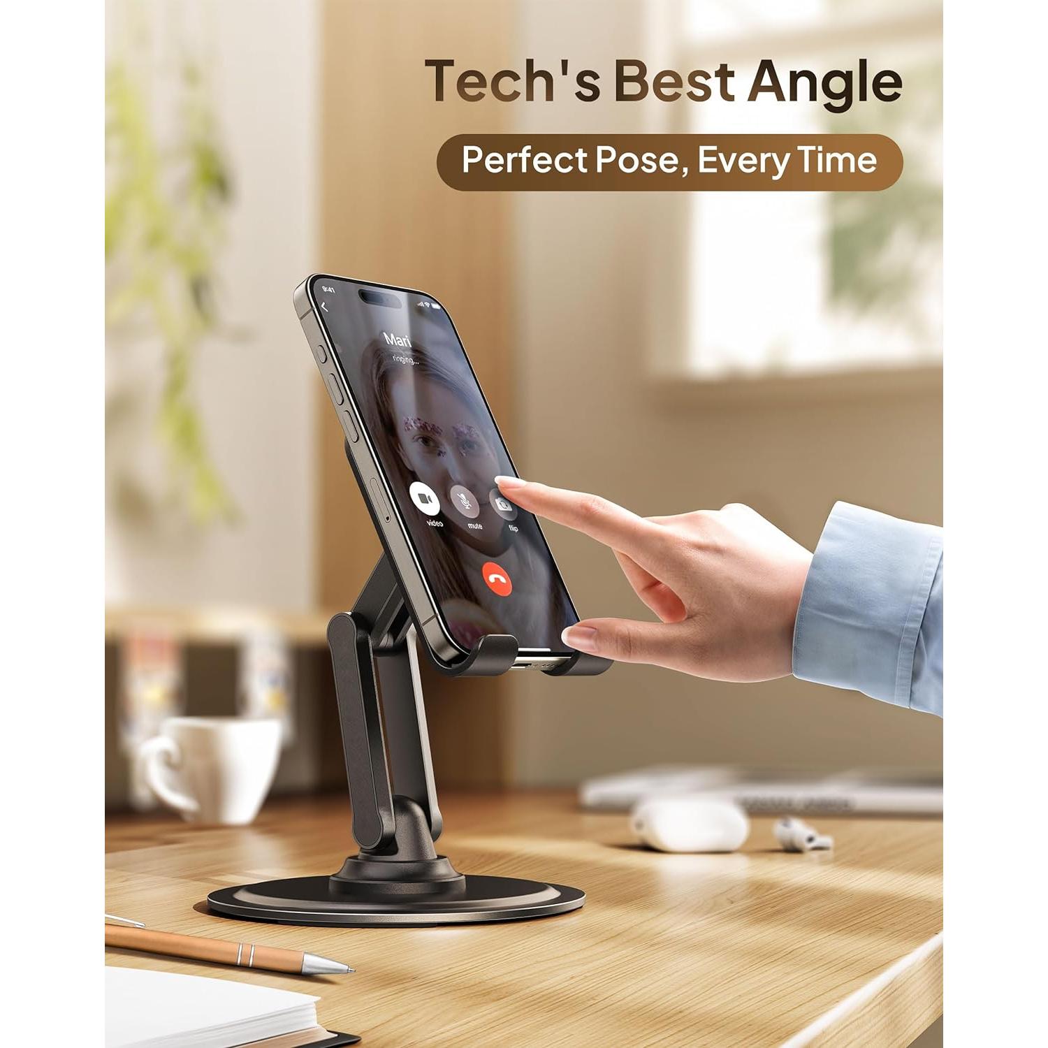 Soporte Cooper 360° Rotatorio para Teléfono Móvil Plegable