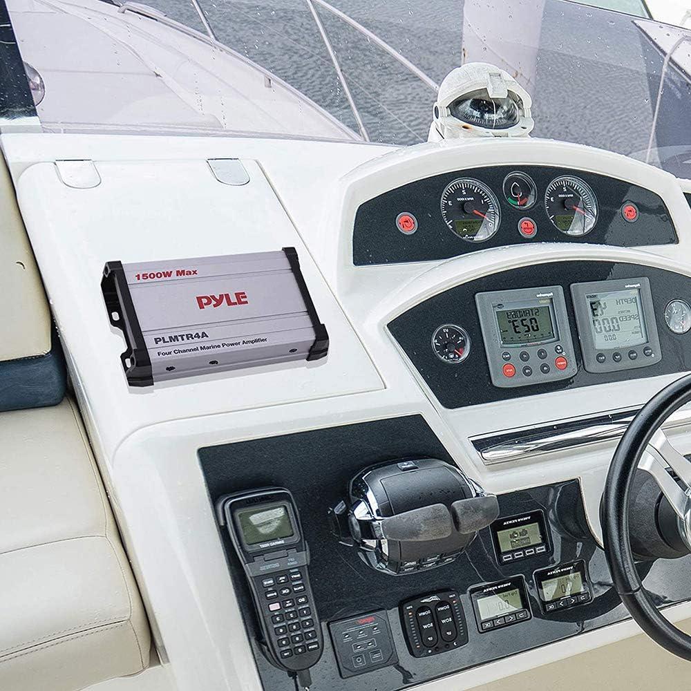 Amplificador Marino Pyle PLMTR4A 1500W 4 Canales Impermeable