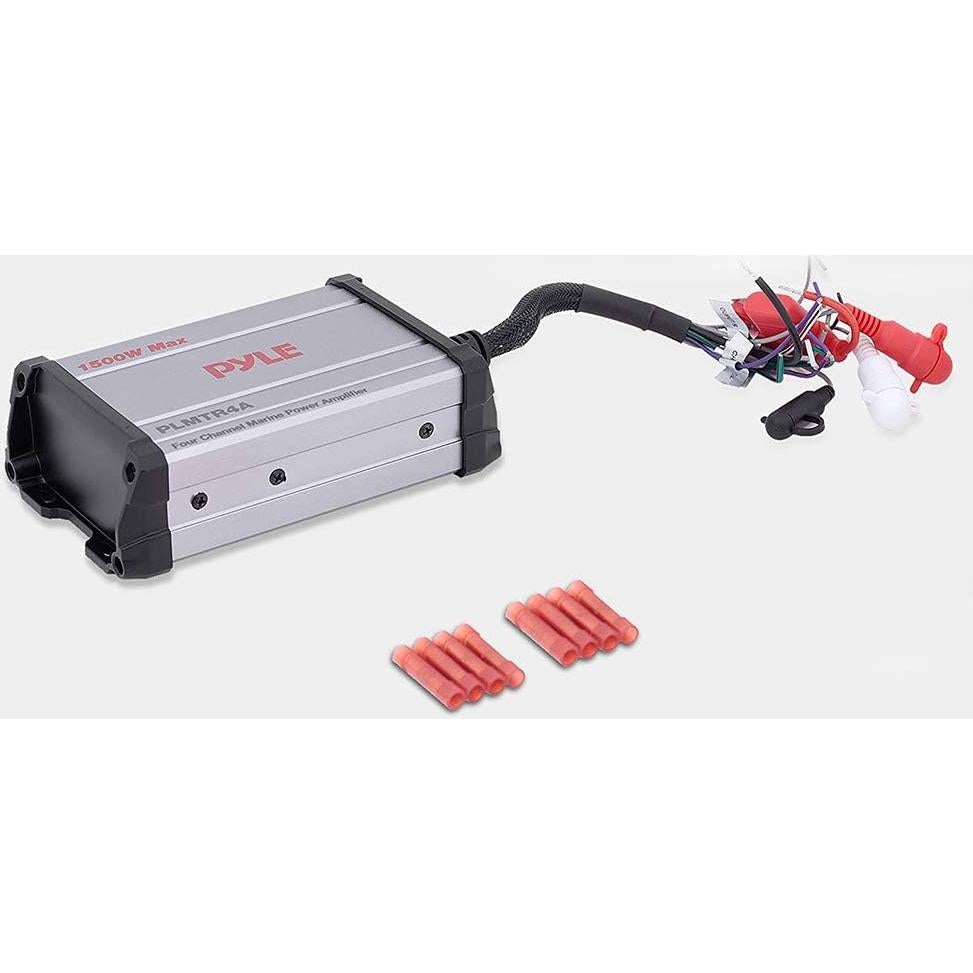 Amplificador Marino Pyle PLMTR4A 1500W 4 Canales Impermeable