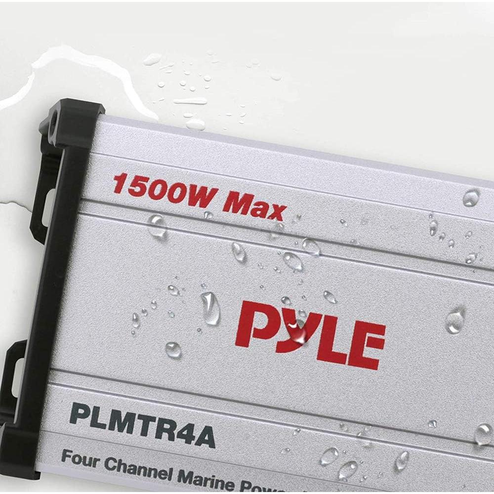 Amplificador Marino Pyle PLMTR4A 1500W 4 Canales Impermeable