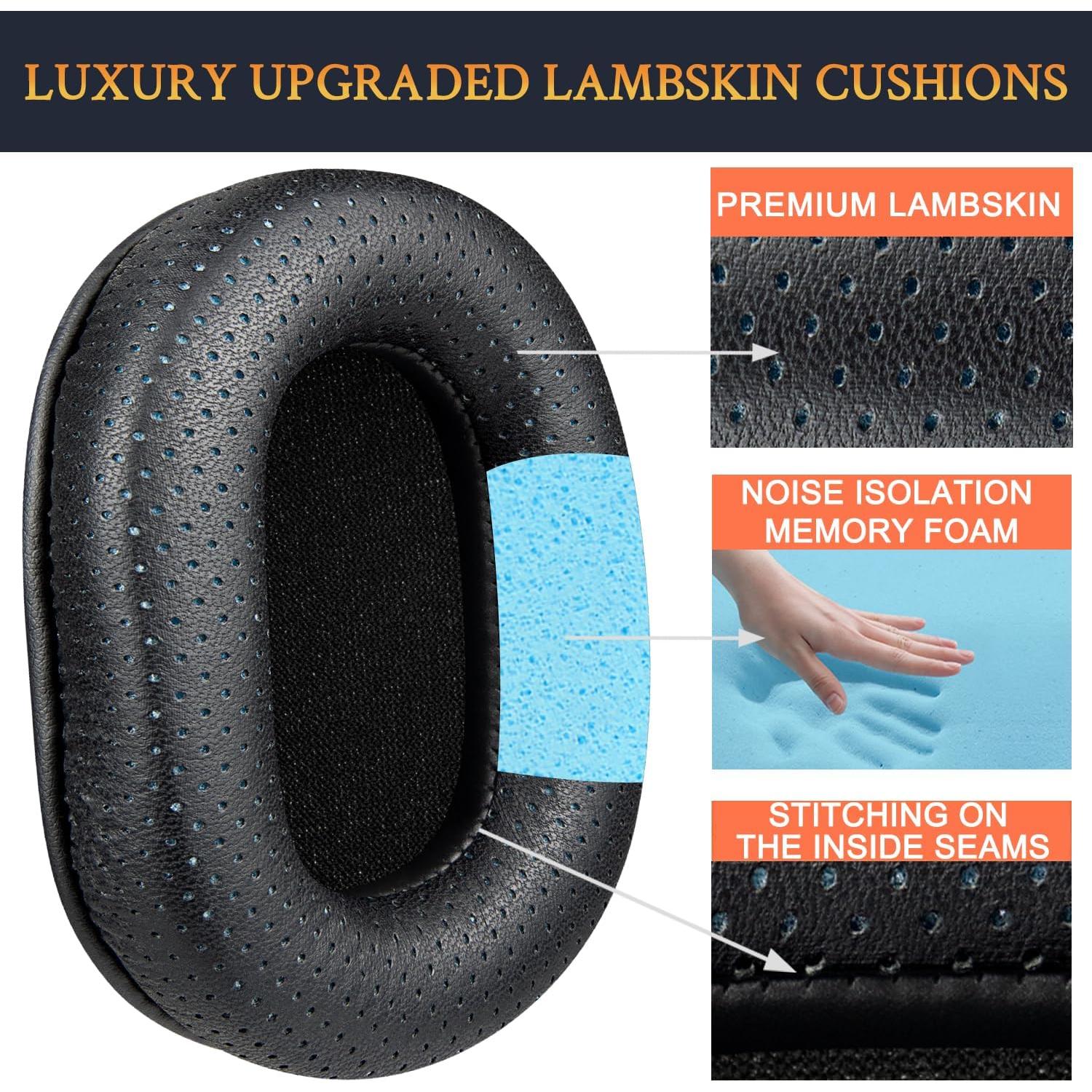 Almohadillas de Piel de Cordero SOULWIT para Auriculares Audio Technica