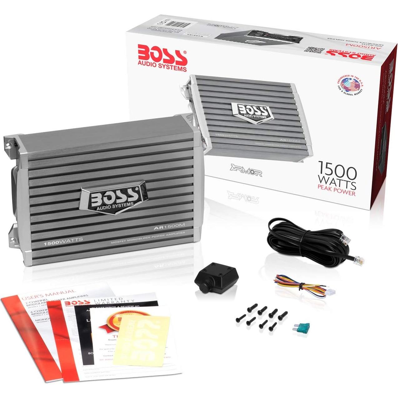 Amplificador de Coche BOSS AR1500M Monobloque 1500W 1 Canal