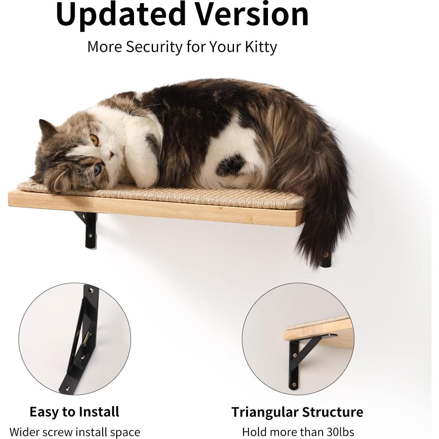 Estantería para Gatos FUKUMARU 40 x 25 cm Madera con Sisal