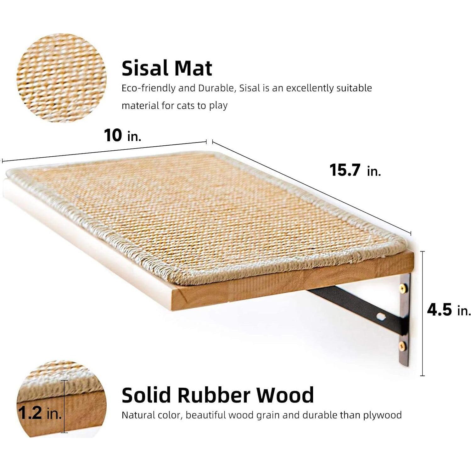 Estantería para Gatos FUKUMARU 40 x 25 cm Madera con Sisal