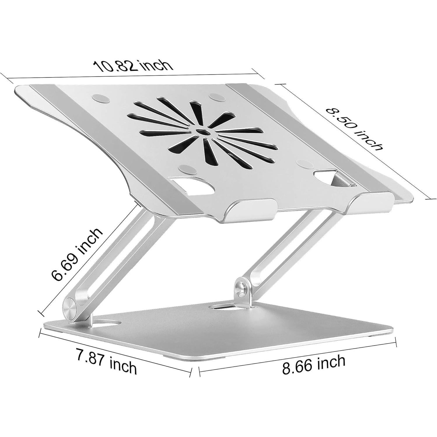 Soporte Ajustable para Laptop LUOWAN con Ventilador 10-17.3"