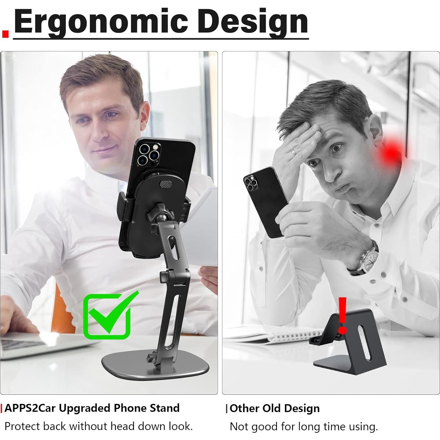 Soporte para Teléfono Wiiki-Tech H9-T7 Ajustable 360°