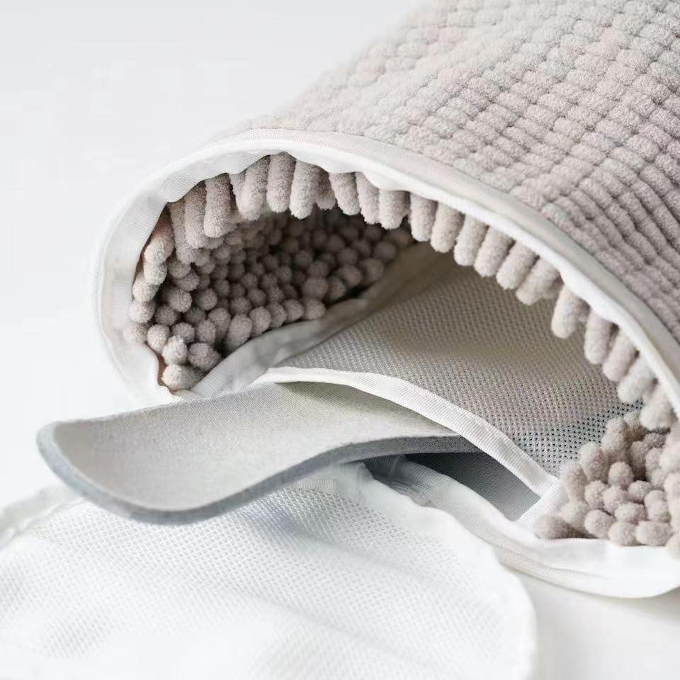 Bolsa de Lavado de Zapatos XHCLIUFB Reutilizable 2 Pcs Gris