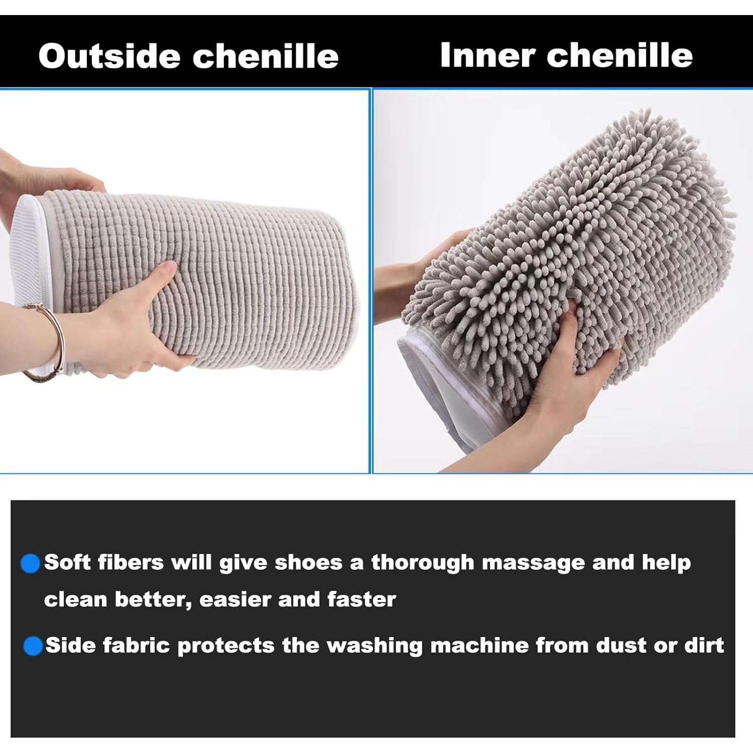 Bolsa de Lavado de Zapatos XHCLIUFB Reutilizable 2 Pcs Gris