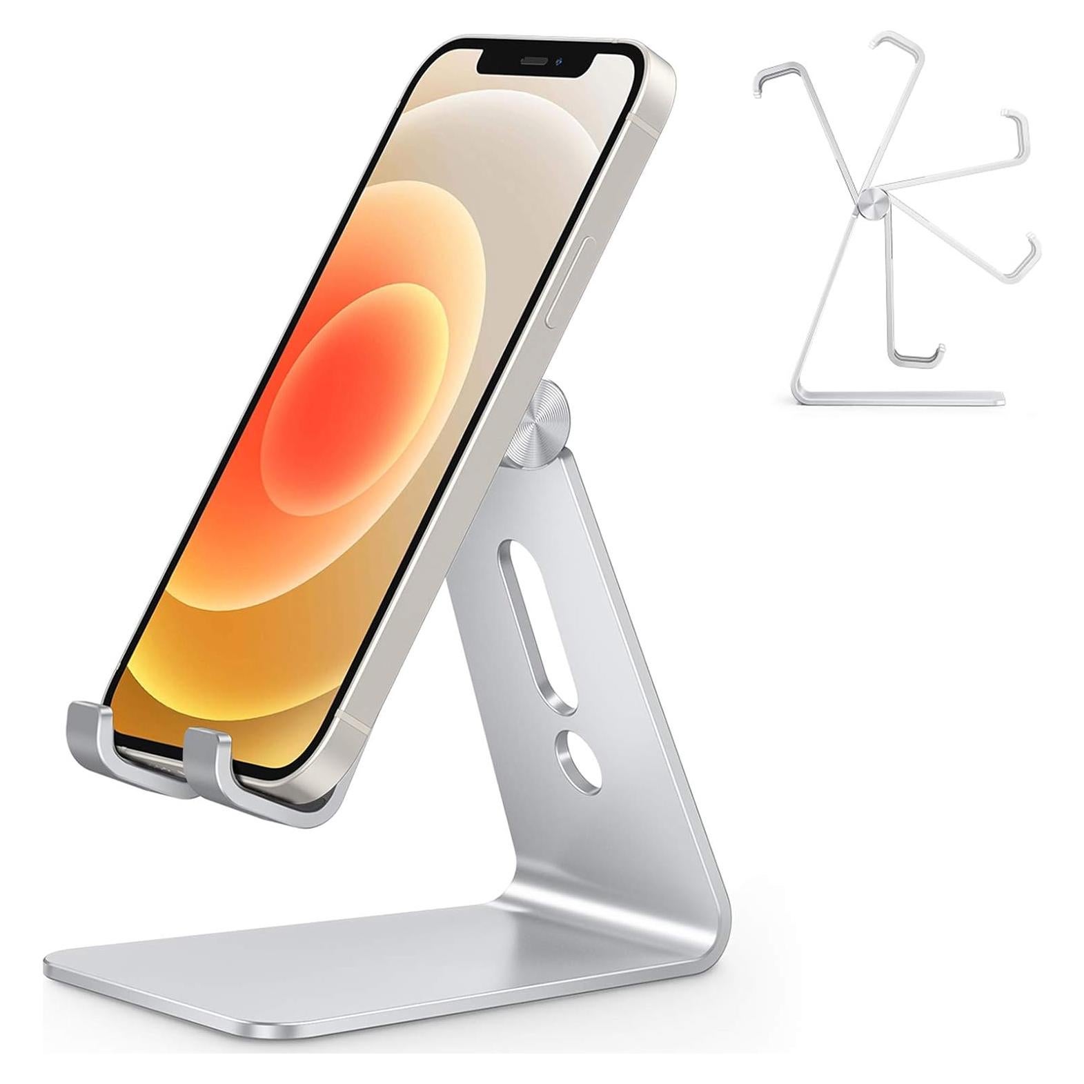 Soporte de Teléfono Celular OMOTON Ajustable con Carga USB