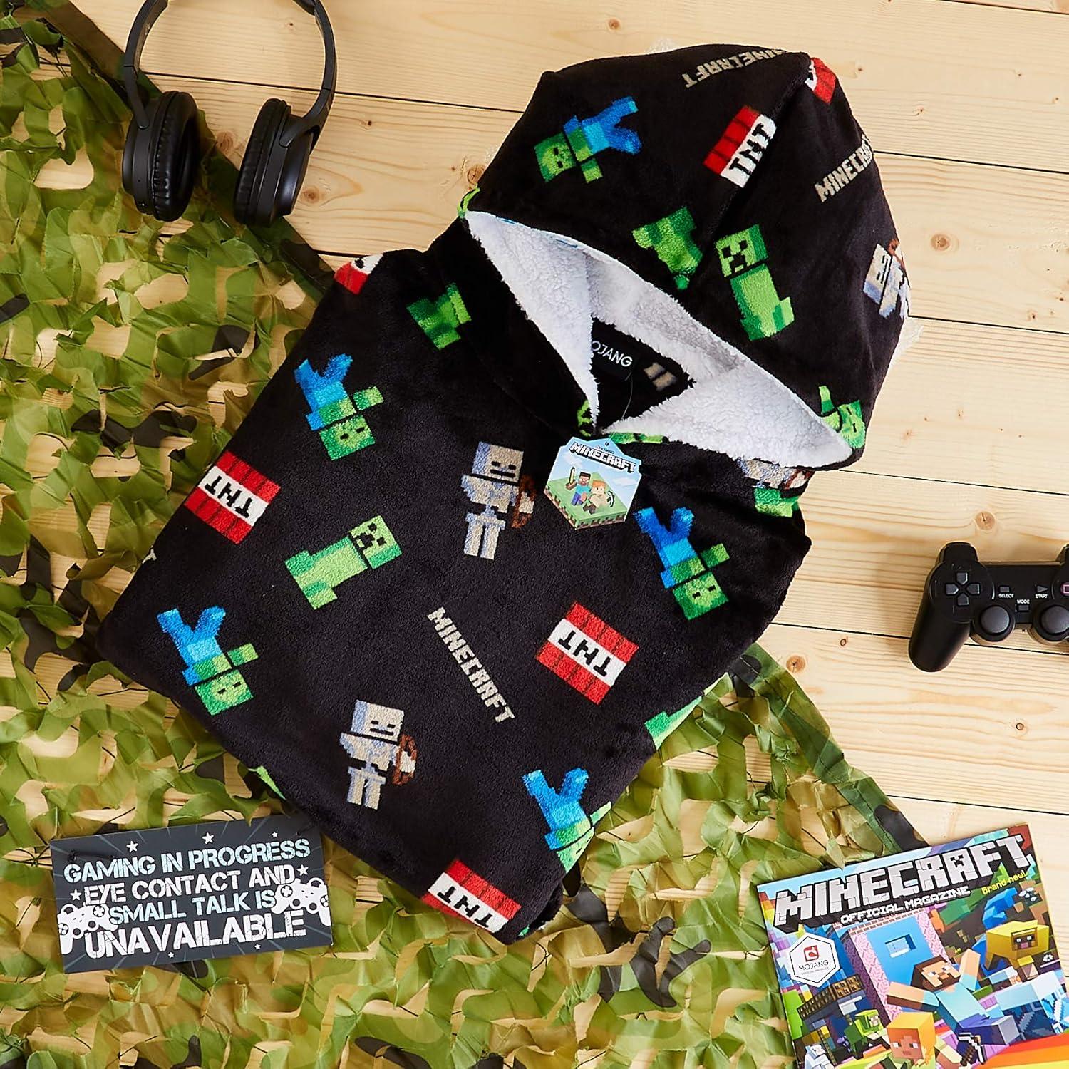 Sudadera Manta Sobredimensionada Minecraft Niños Forro Polar