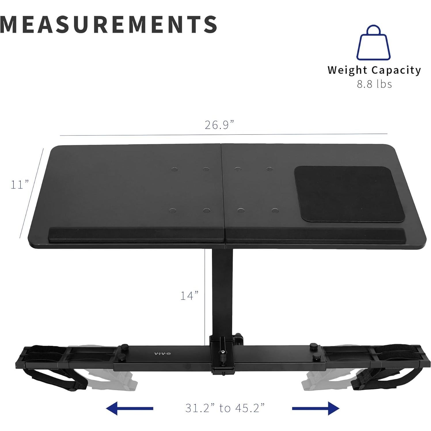 Escritorio Treadmill VIVO STAND-TDML4 Ajustable 68.3x27.9cm