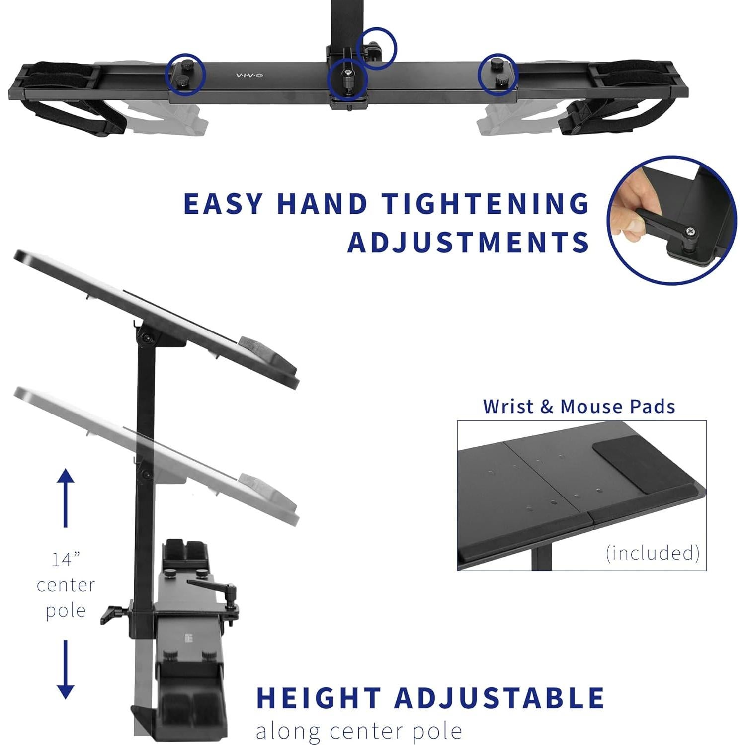Escritorio Treadmill VIVO STAND-TDML4 Ajustable 68.3x27.9cm