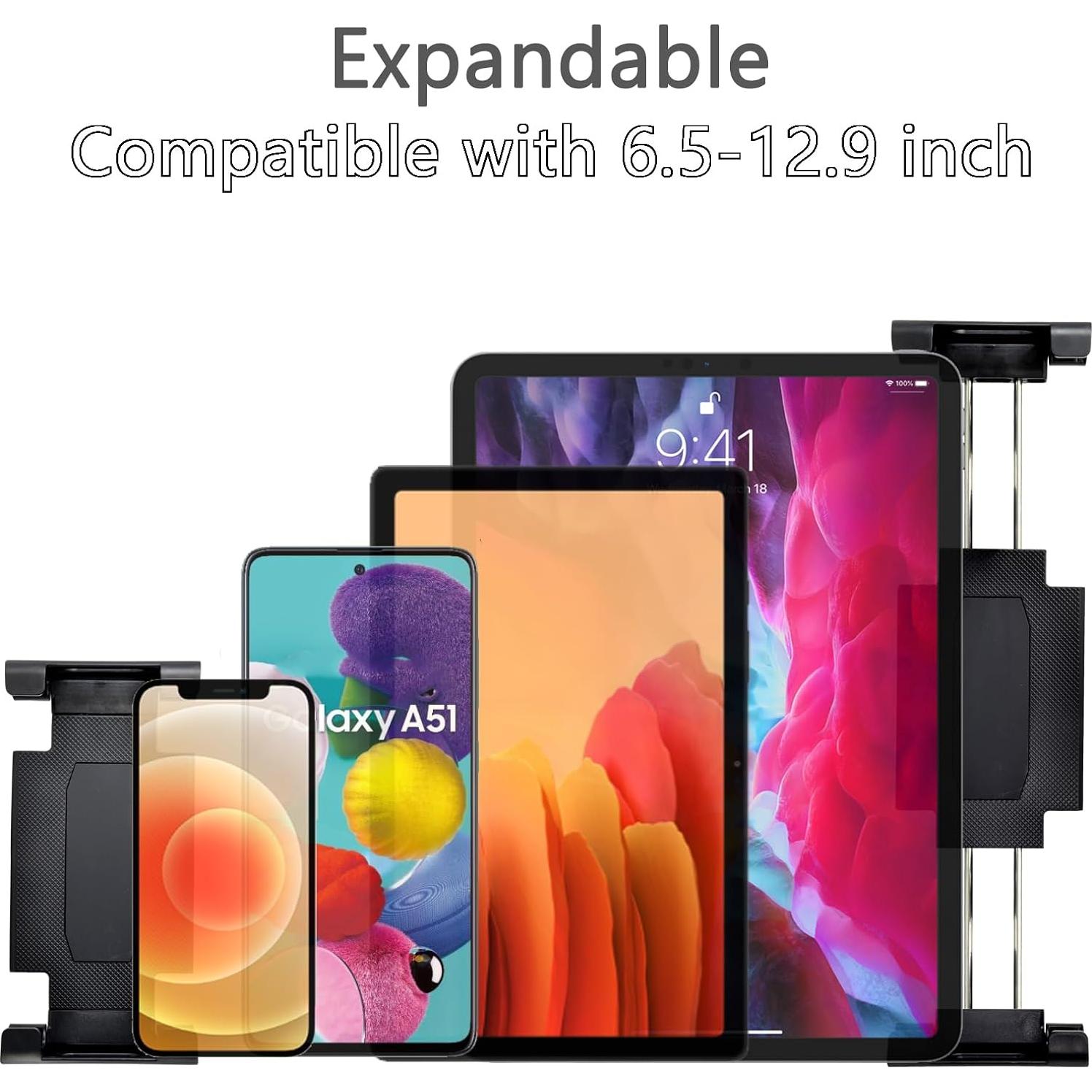 Soporte de Tablet VAUBORTTI de Aluminio 6.5"-12.9" Giratorio