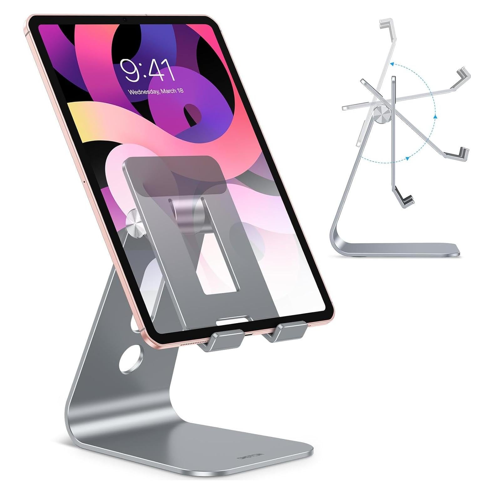 Soporte Ajustable para Tabletas OMOTON Gris 12.9" Estable