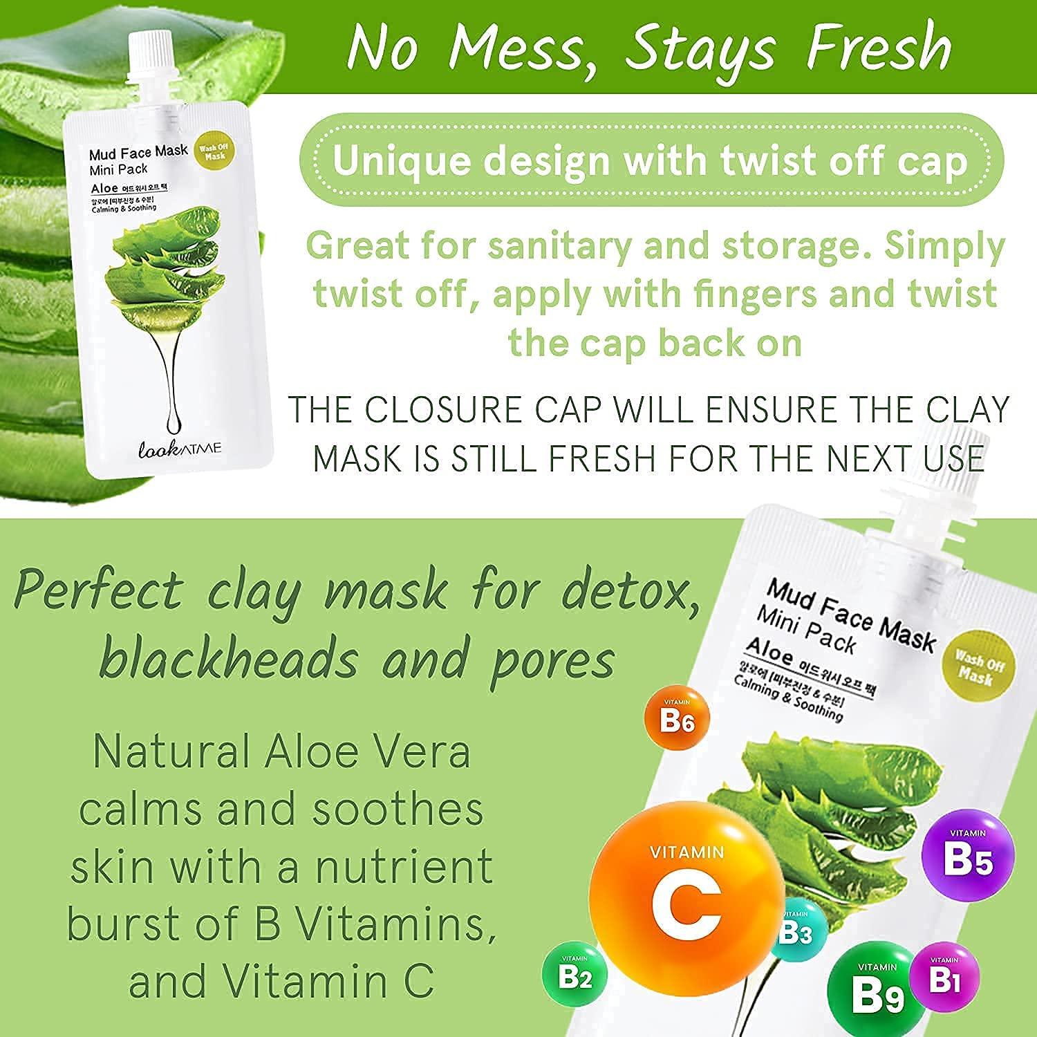 Mascarillas Faciales Look At Me - Set de 6 Arcilla Hidratante