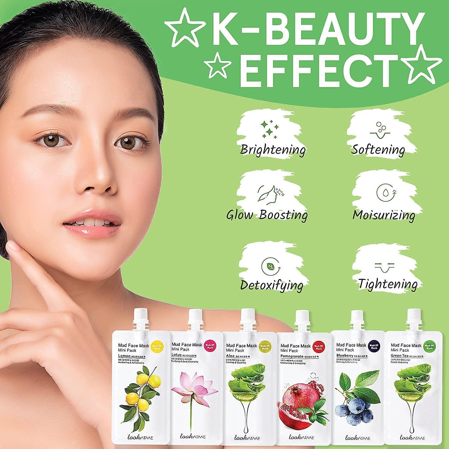 Mascarillas Faciales Look At Me - Set de 6 Arcilla Hidratante