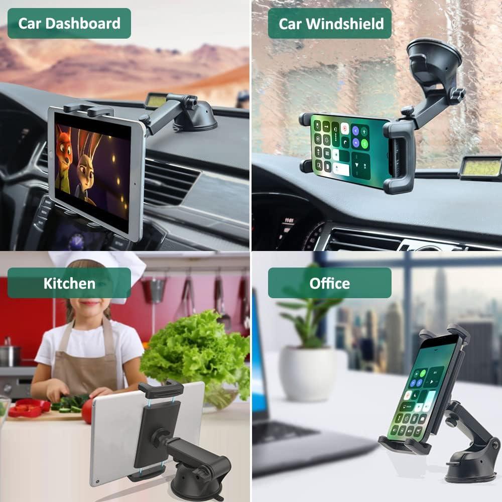 Soporte de Tablet Cuxwill para Coche 4-13" Negro