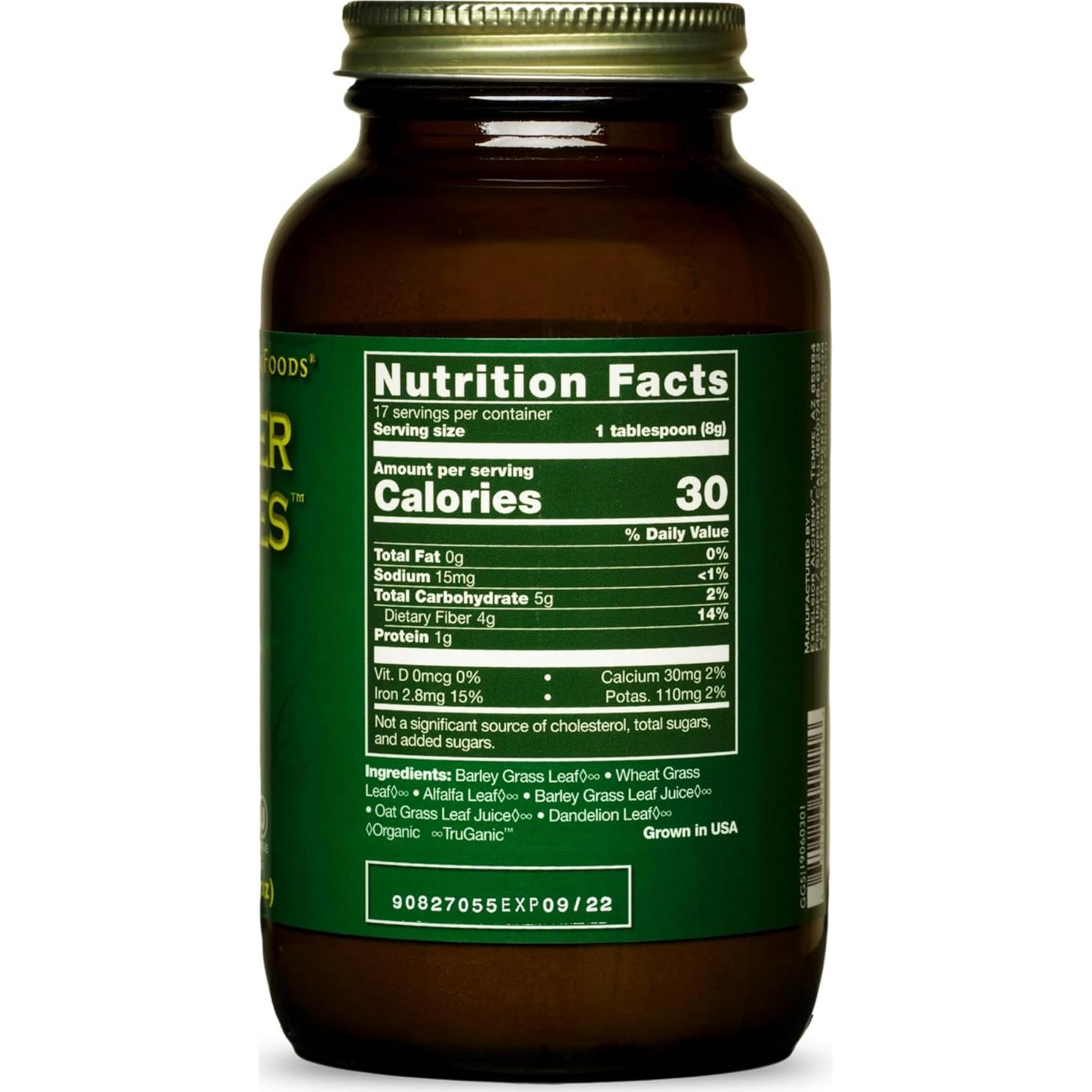 Polvo de Grasses Verdes HealthForce SuperFoods 142g Orgánico