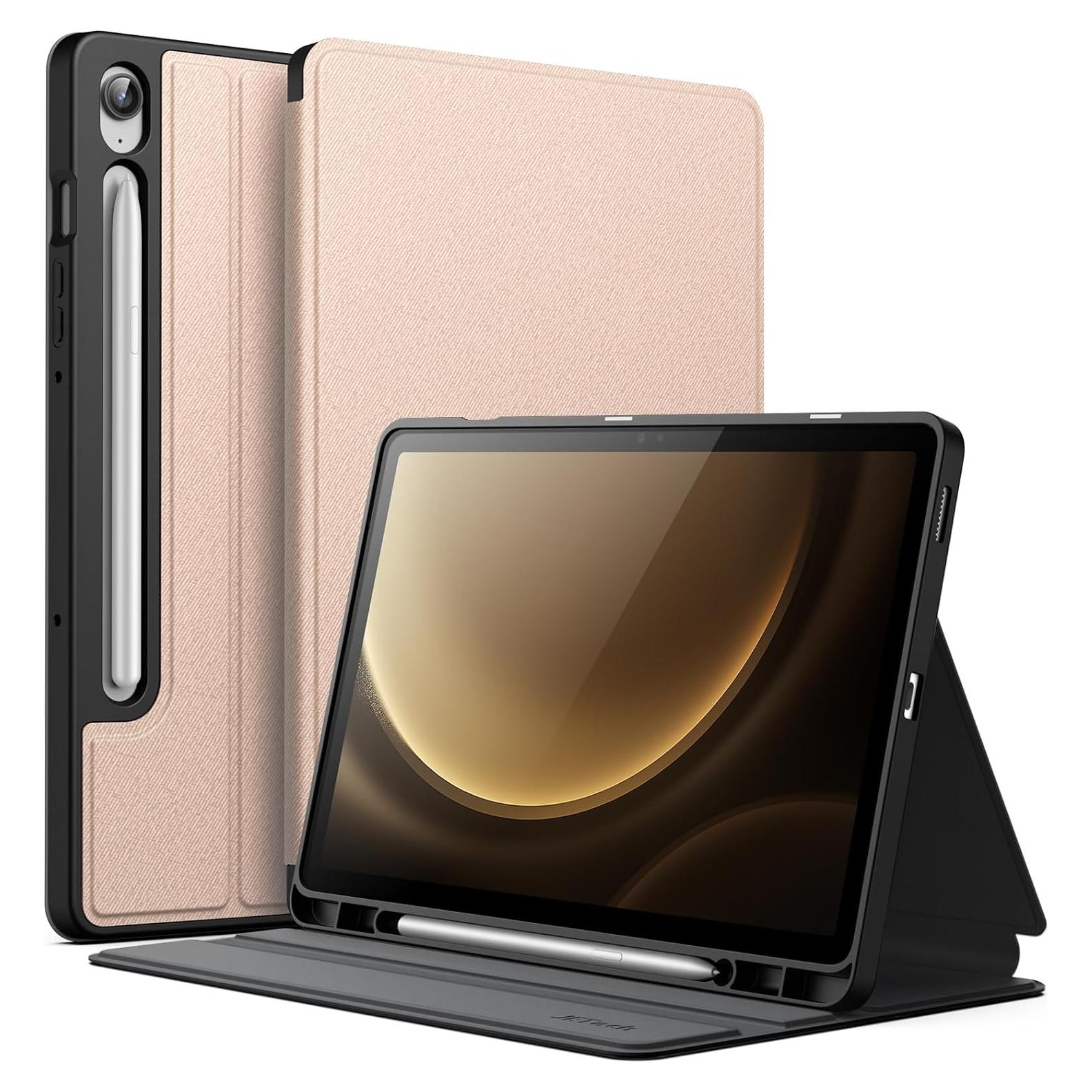 Funda JETech para Samsung Galaxy Tab S10 FE/S9 FE 10.9" Oro Rosa
