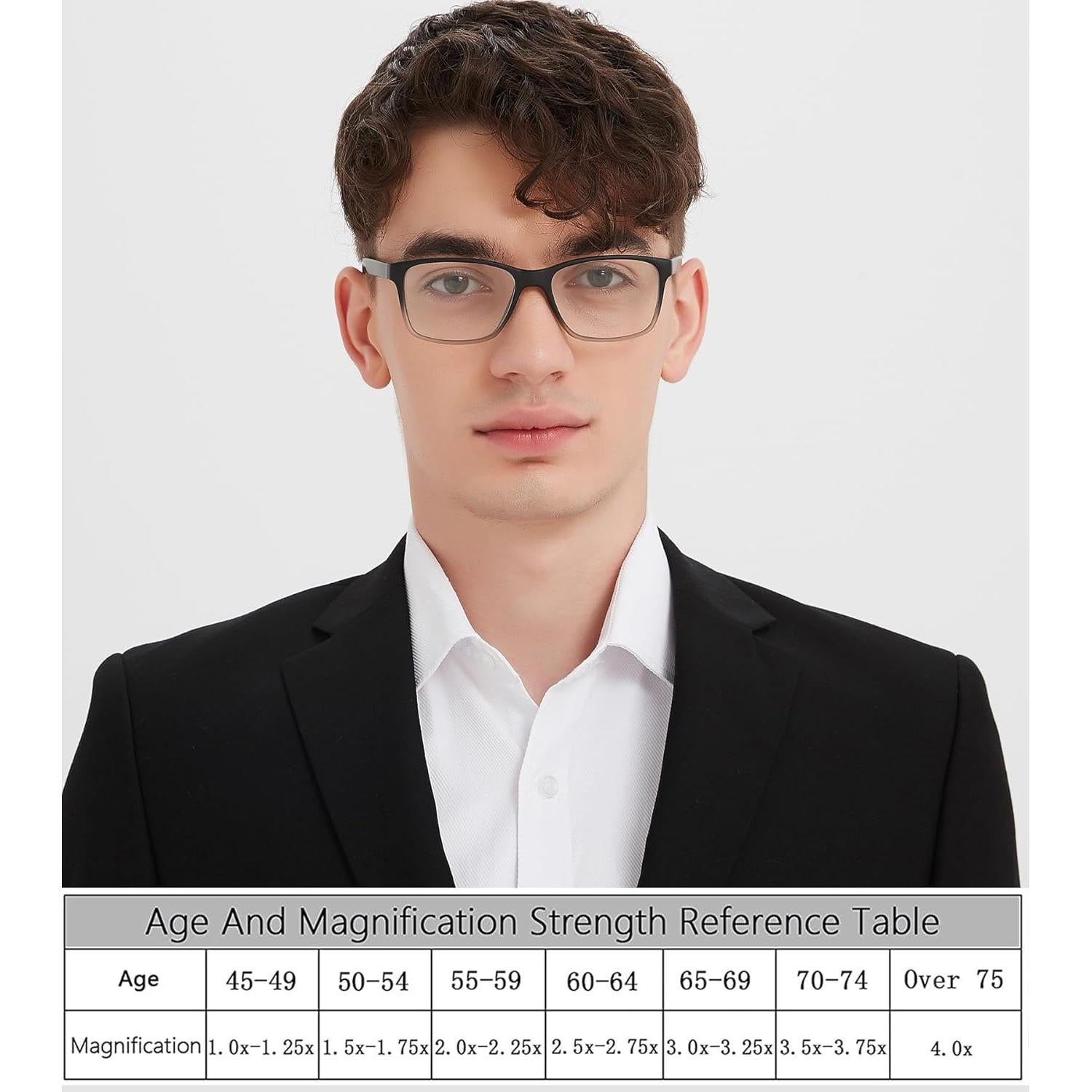 Gafas de lectura Qingshun 1.25x bloqueadoras luz azul - 4 colores