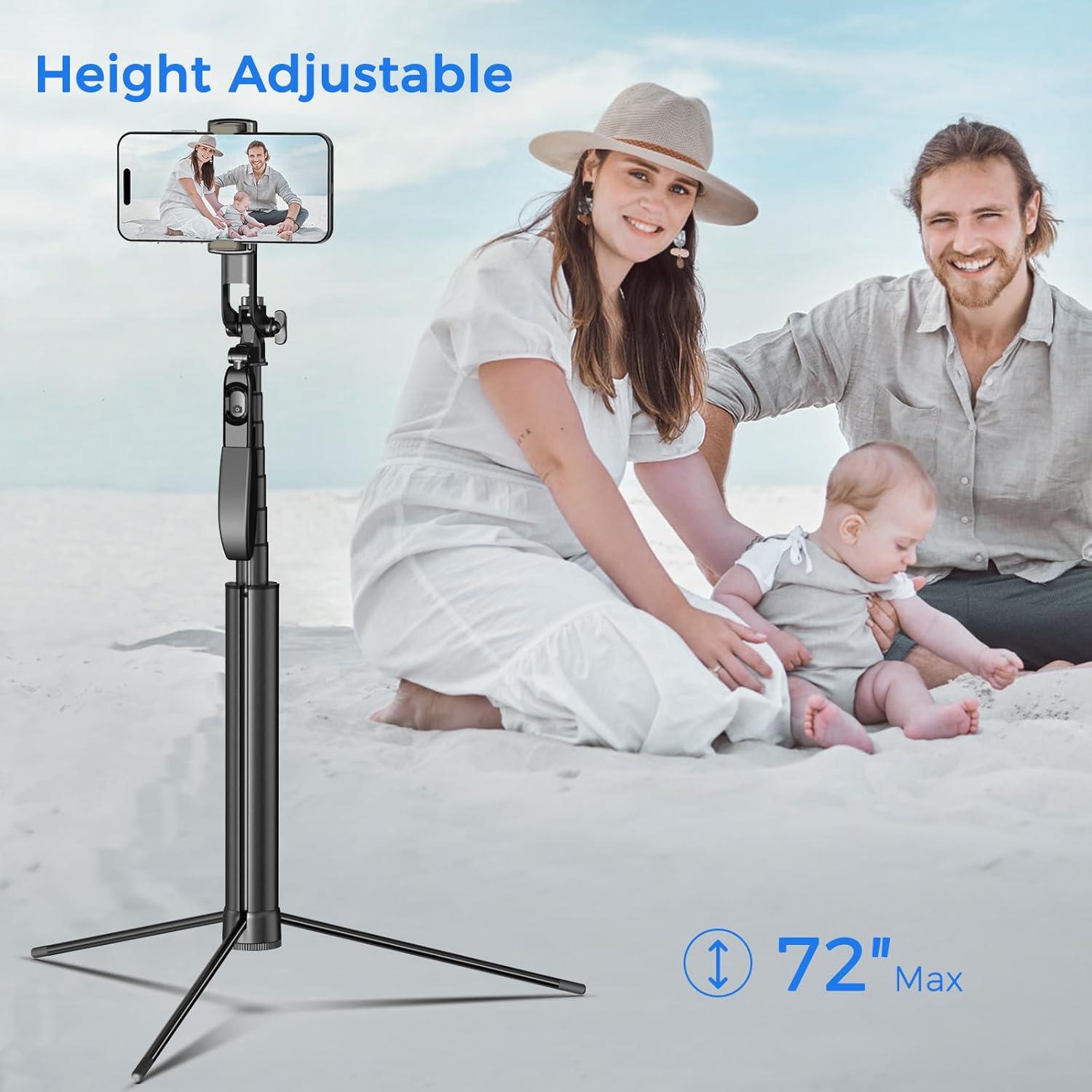 Trípode Liphisy 182,88 cm con Control Remoto para Móvil