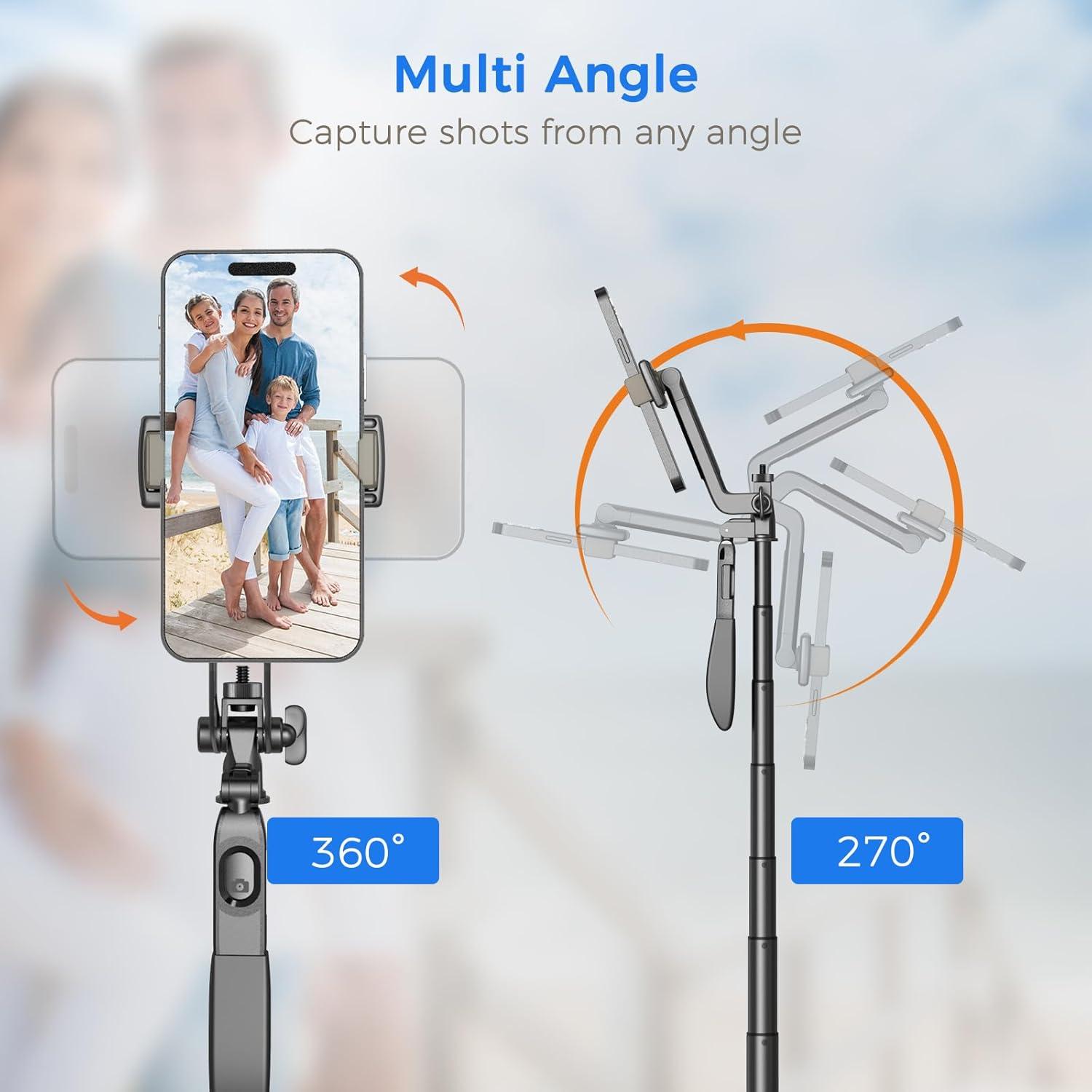 Trípode Liphisy 182,88 cm con Control Remoto para Móvil