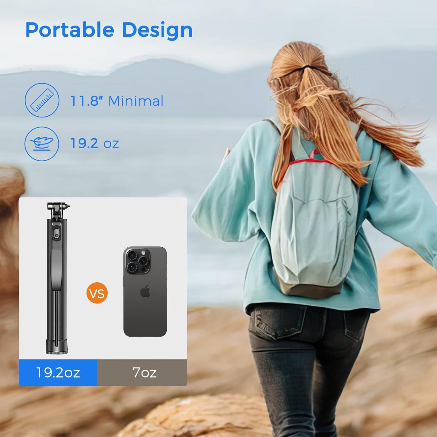 Trípode Liphisy 182,88 cm con Control Remoto para Móvil