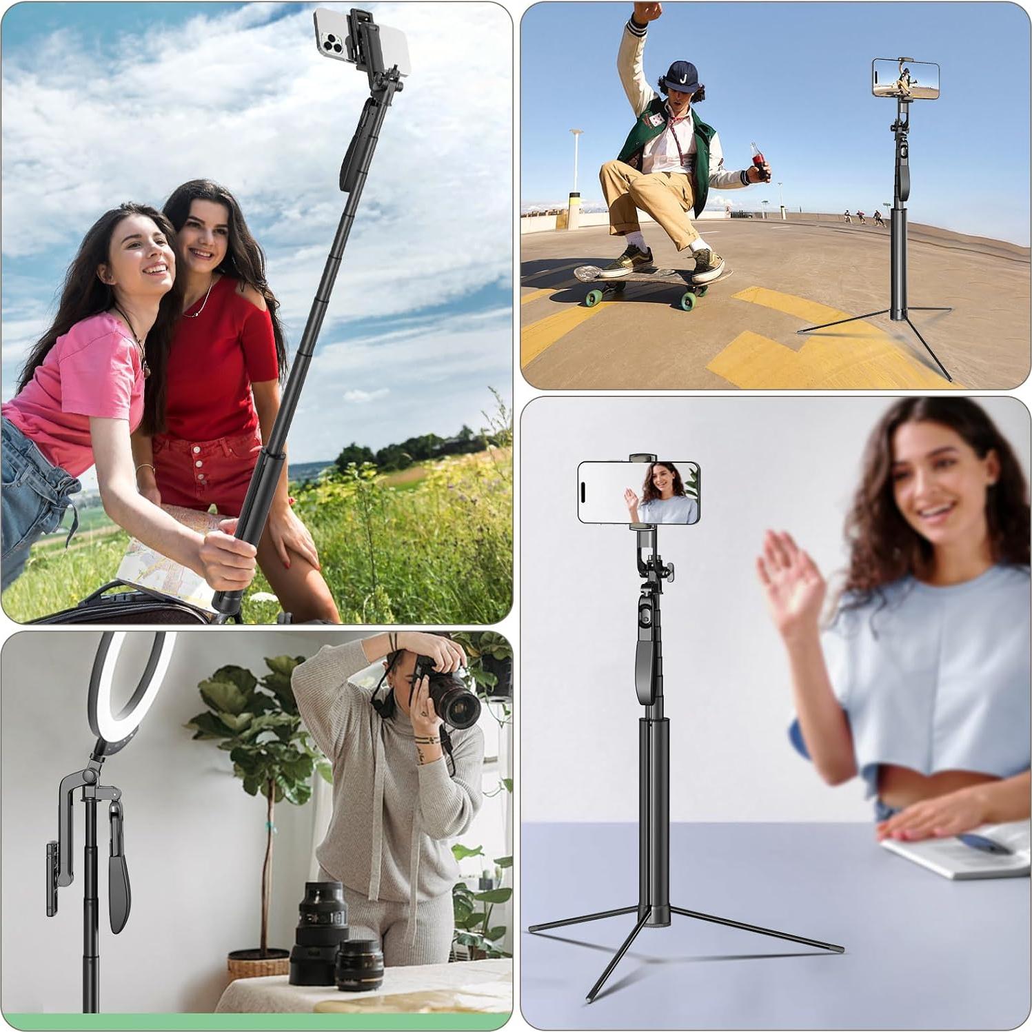 Trípode Liphisy 182,88 cm con Control Remoto para Móvil