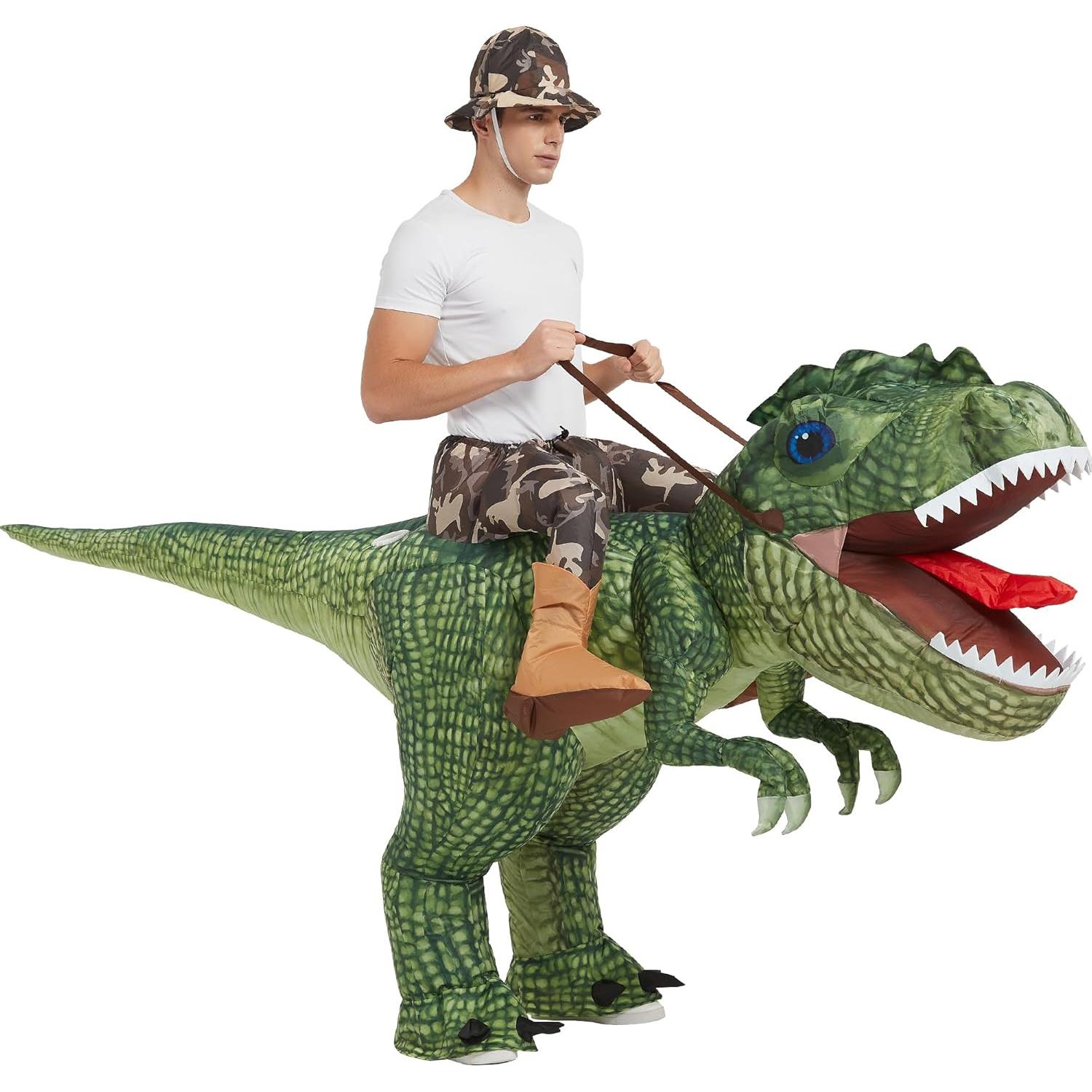 Disfraz Inflable T Rex Deluxe para Adultos - Halloween