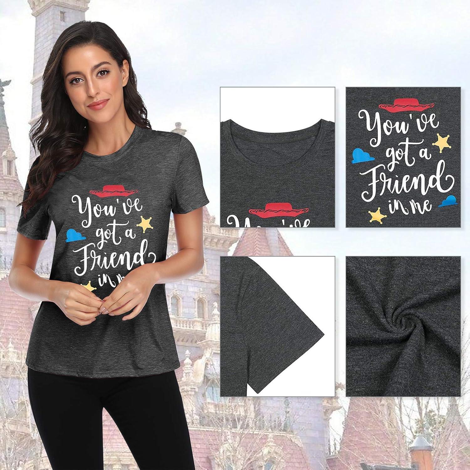 Camiseta Tienes un Amigo en Mí Mujeres ASTANFY Casual Verano