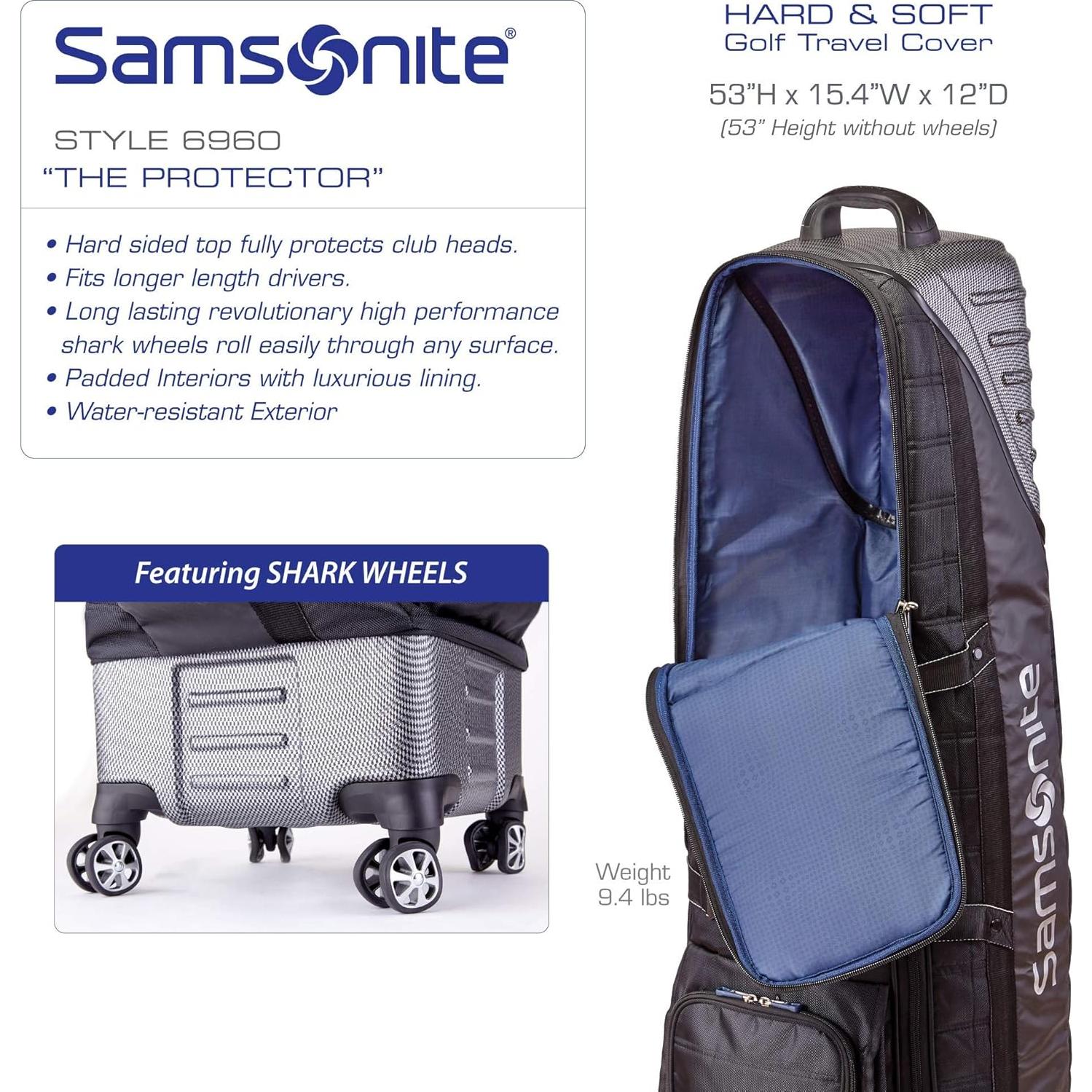 Bolsa de Viaje Dura y Blanda para Golf Samsonite El Protector