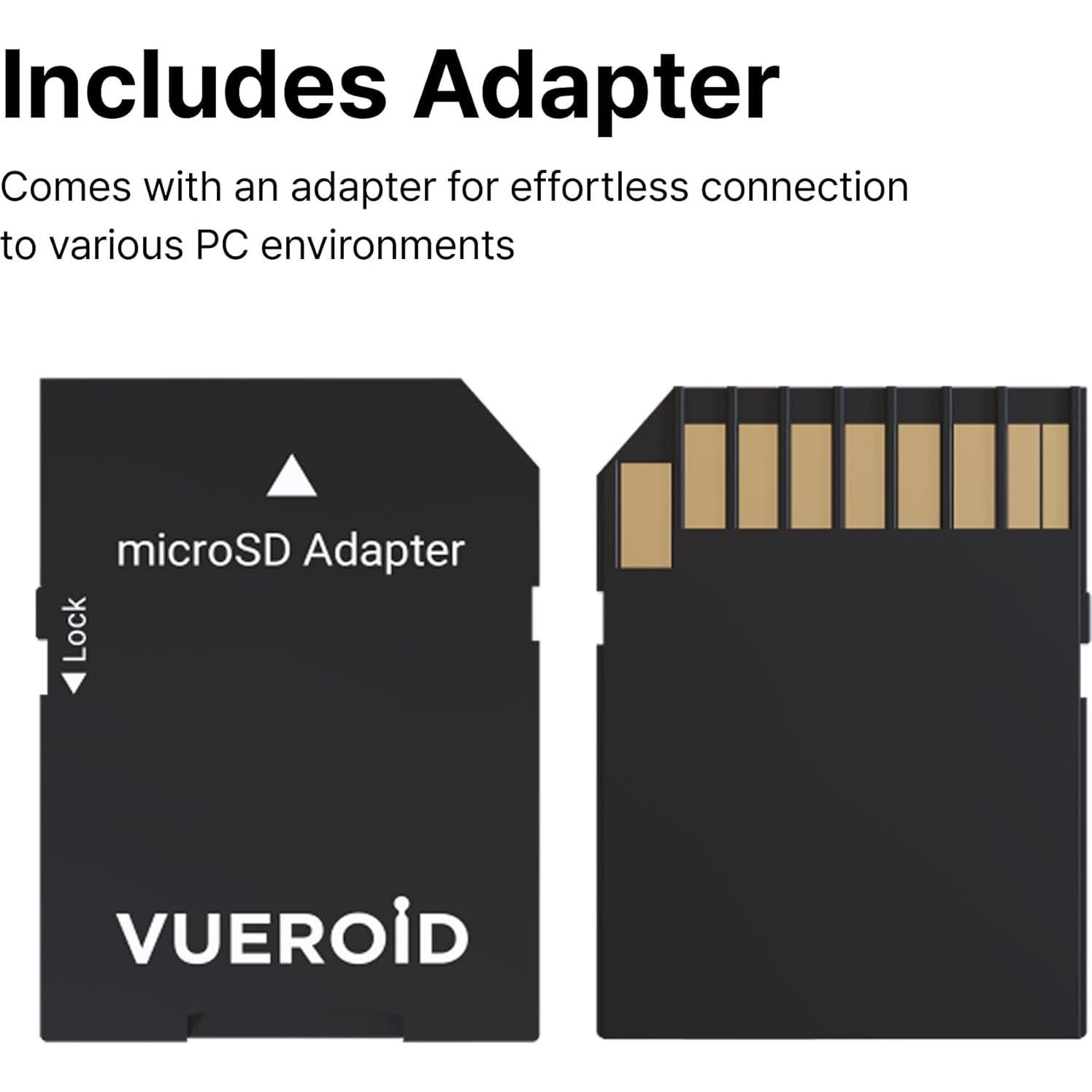 Tarjeta microSD 64GB Vueroid Dashcam Pro UHS-I A1 Clase 10