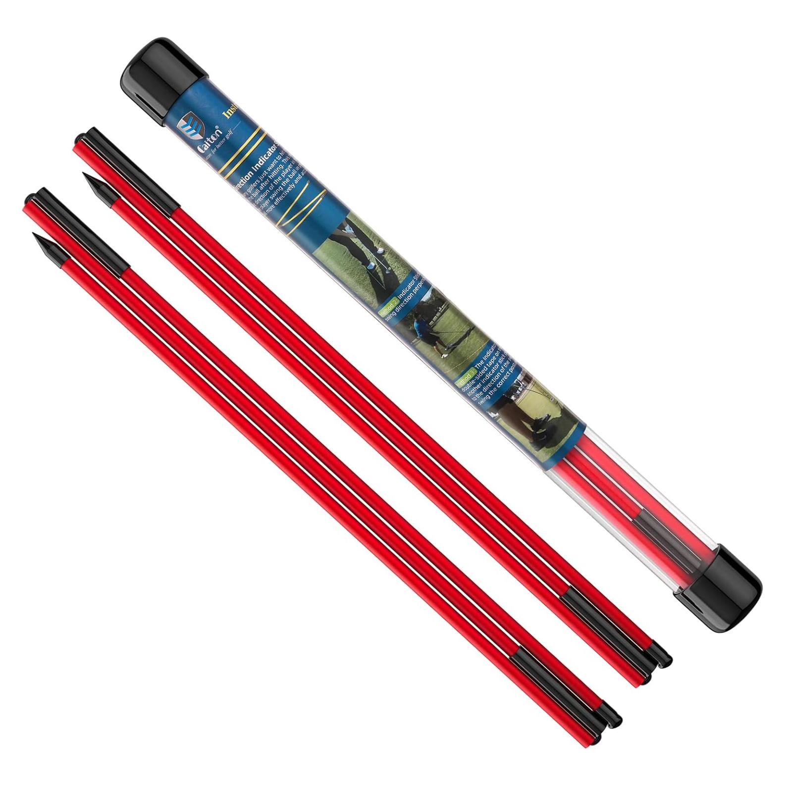 MoKo Varas de Alineación para Golf 2 Piezas 122 cm Plegables