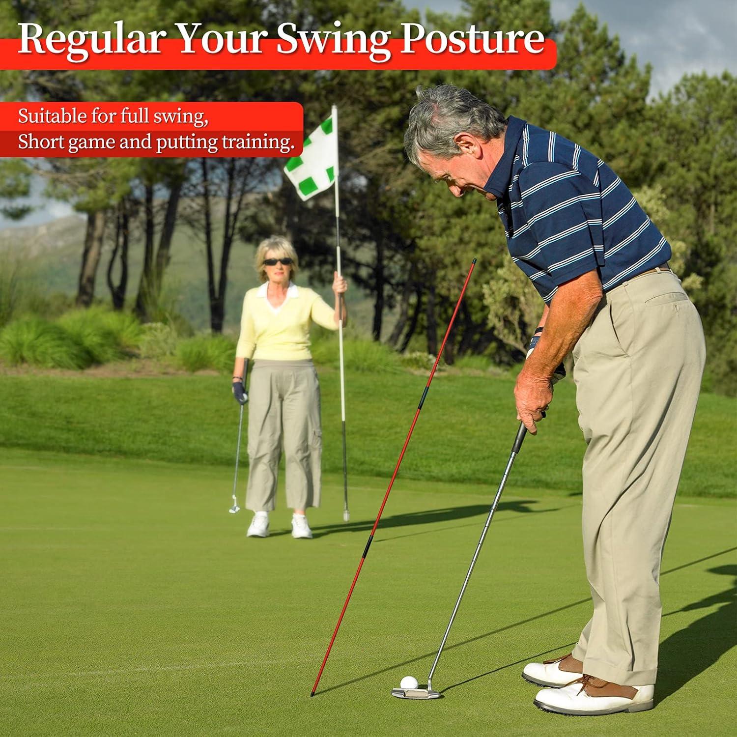 MoKo Varas de Alineación para Golf 2 Piezas 122 cm Plegables