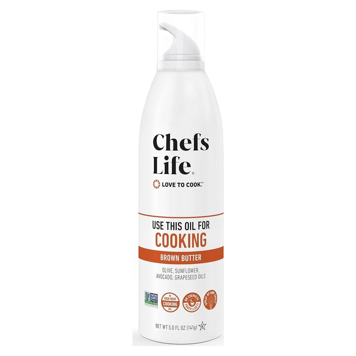 Spray de Cocina Antiadherente Chefs Life 148 ml Aceite Gourmet